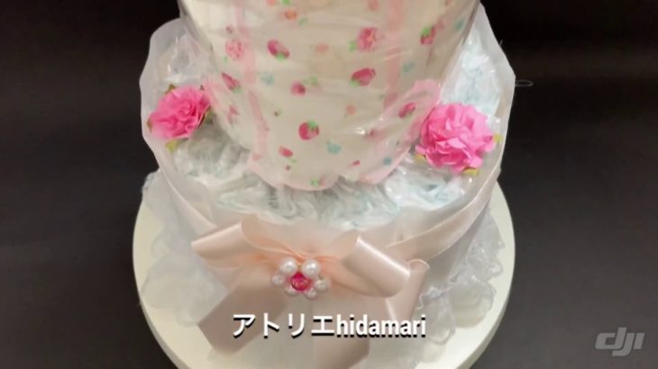 【おむつケーキ商品紹介】2段のスタンダードタイプ