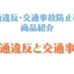 商品紹介「交通違反と交通事故」