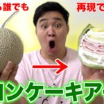 【絶品】SNSで話題のメロンケーキアートに挑戦したら奇跡の神回だった！！