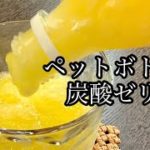 【材料2つ】ペットボトルそのままで簡単に出来る炭酸ゼリーの作り方／How to make FANTA orange jelly.