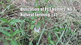 自然農 ペットボトルの活用③ Utilization of PET bottles. No.3 – Natural farming #11
