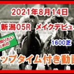 メイクデビュー ミント 2021年8月14日 新潟 05R 1600芝 2歳新馬 ラップタイム付き動画