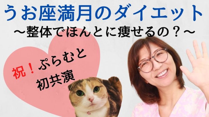 ★テゴコロ塾★ダイエット中の女子必見！整体でほんとの痩せますか？魚座満月の乗り切り方は？看板猫ぷらむと共に動画配信します！