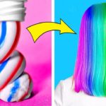 斬新なメイクのライフハックとヘアスタイルと美容のガジェット