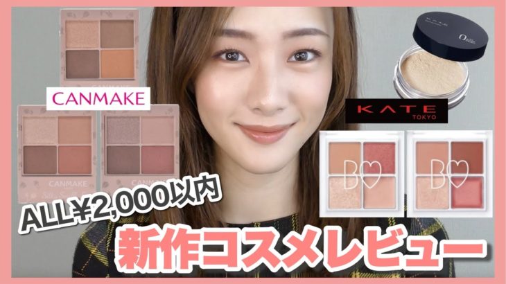 【21年秋新作】ビーアイドル・キャンメイク・ケイトの新作プチプラコスメ6点レビュー！池ちゃん【新作コスメレビュー】