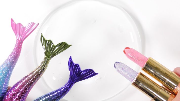 【ASMR】化粧品でクリアスライムの色付け！メイクスライム！【#29】