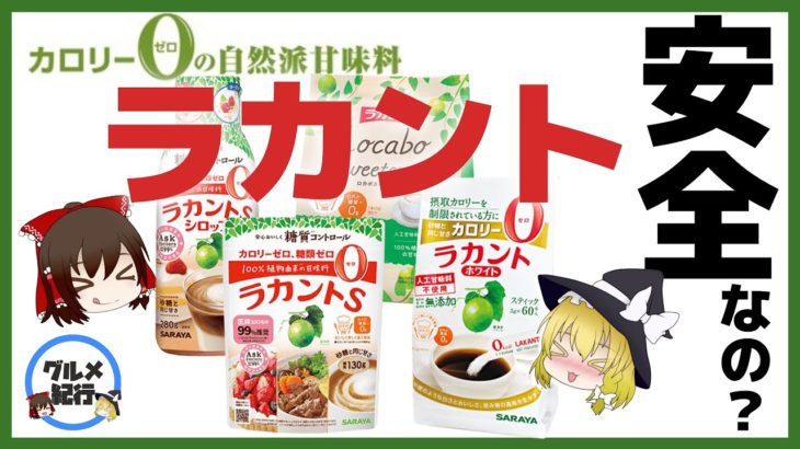 【ゆっくり解説】甘味料ラカントは本当に安全？ダイエットの味方？敵？危険性について