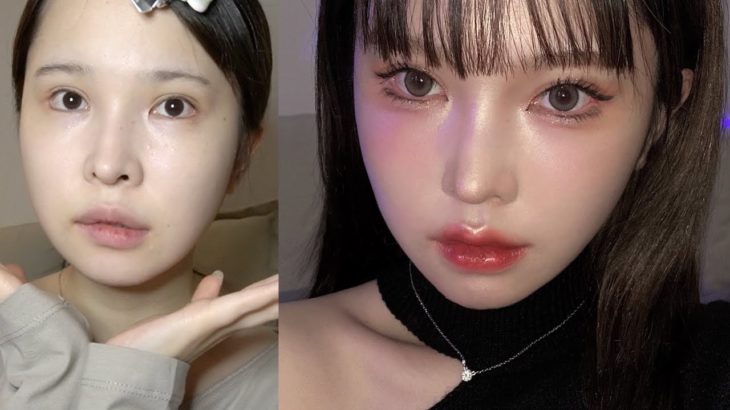 黒髪に映えるちゅるツヤ中華メイク🖤プチプラ縛り🖤