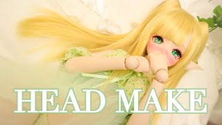 【HEAD　MAKE】アへ顔ヘッドメイクしてみた♡【BJD】