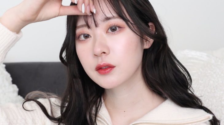 【ノーファンデ】多幸感ツヤ肌コーラルメイク