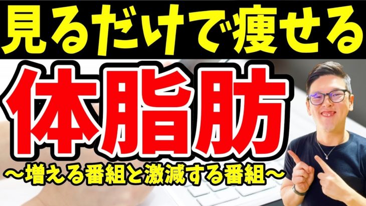 【ダイエット】見るだけで体脂肪が1.14%増えて体重が5kg以上も増える番組と今すぐ見るだけで45%も痩せる方法【見るだけダイエット｜歩くより痩せる｜中性脂肪】