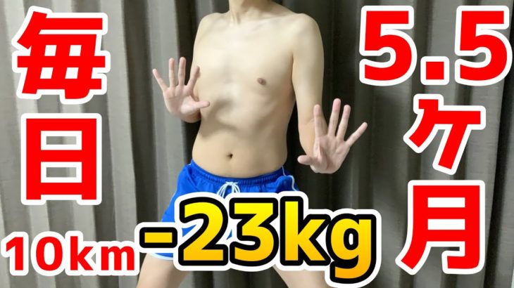 【激痩せ実証】5.5ヶ月間毎日10㎞ウォーキングしたダイエット結果ビフォーアフター【有酸素運動】