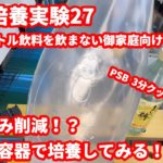 PSB培養実験27　【準備編】ペットボトル飲料以外の色んな容器で培養してみる！！