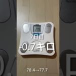ダイエット7日目