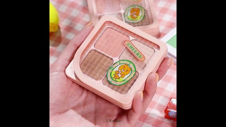 【ETUDE X KAKAO FRIENDS】Ryanカラーのオレンジメイク