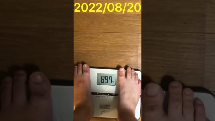 【ダイエット】20代社会人男性の体重を記録する！2022/08/20【体重管理】