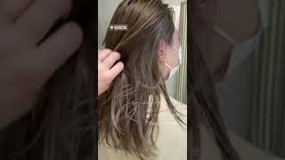 女子力アップ 透明感 クールビューティーヘア モノトーングレージュ ハイライト 神戸 三宮 トアロード nanon 浦川 由起江