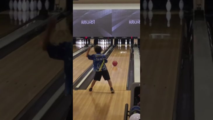 ③-④-⑦-⑩　スプリットメイク　＆　ストライク　ボウリングキッズ　#水野聡太 　＃劣等上等　＃鏡音リン　＃鏡音レン　＃ボカロ　#shorts　＃Round1　＃ラウンドワン