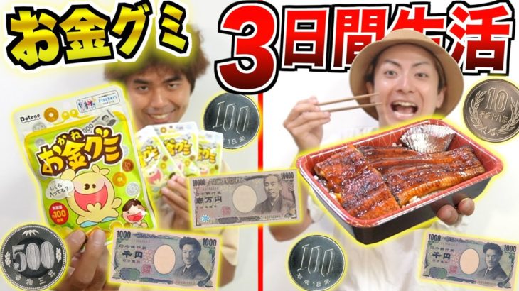 【3日間】フィッシャーズのお金グミで出た金額だけで生活したら格差がエグすぎたww