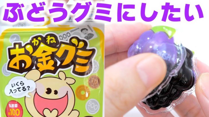 【高級】お金グミ溶かしてぶどうグミ作ってみた【フィッシャーズ】#Shorts
