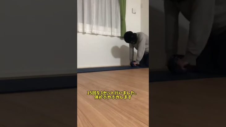 【10日目】腹筋ローラーチャレンジ！#shorts #くびれ作り #ダイエット