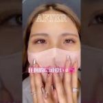 QCWneoで二重の左右差整えて、アイメイクも超時短！