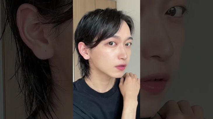 【無加工】メンズメイク？！ 肌汚くてごめん。 #shorts #美容 #asmr