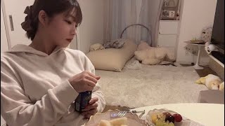 お仕事終わり、普段は見せないズボラなペットとのナイトルーティン🌙　ぷろたんのアテレコ入り(..)