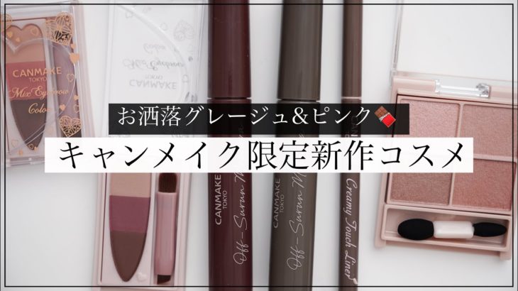 【超速報】キャンメイク限定新作コスメレビュー！【バレンタインメイクにも】