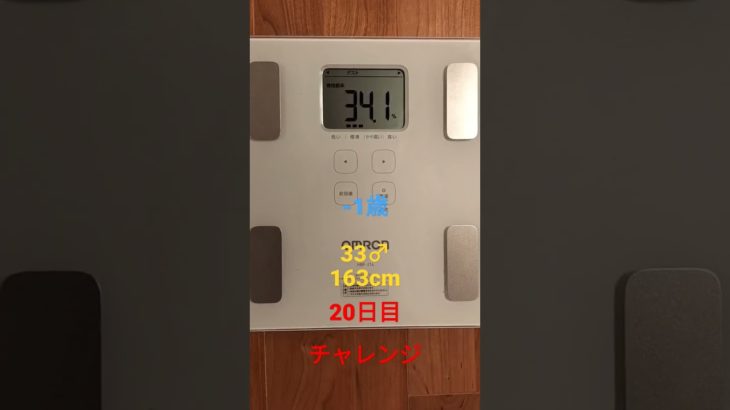 【20日目】33♂ダイエットチャレンジ【久々】