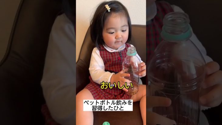 ペットボトル飲みを習得した日のこと　#akachan #baby #아기 #日常 #赤ちゃん #일본 #赤ちゃんのいる生活 #1歳児 #癒し