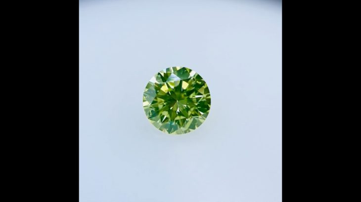 FANCY YELLOW GREEN 0.449ct RD/RT1875/CGL