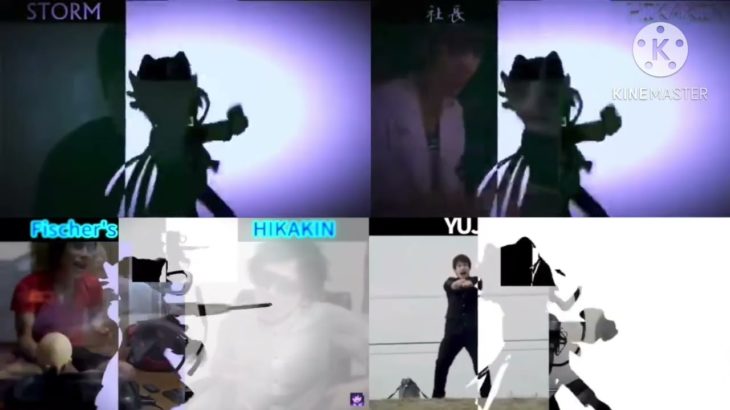 【音程上げ】ストームリメvsはじめリメvsフィッシャーズvsユージ ボイパ 対決 Bad Apple!!