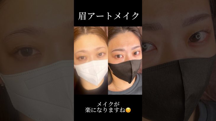 ♢太眉風毛並みパウダーアートメイク #アートメイク