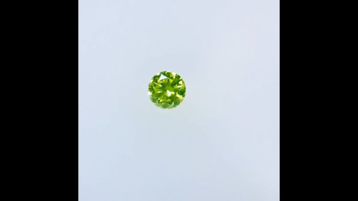 FANCY INTENSE GREEN YELLOW 0.061ct RD/RT2090/CGL/GIA