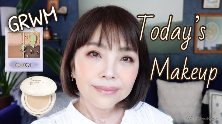 【56歳❗️今日のメイク】 エクセル限定アイシャドウ 陶器肌トーンアップベース｜GRWM 【50代メイク】