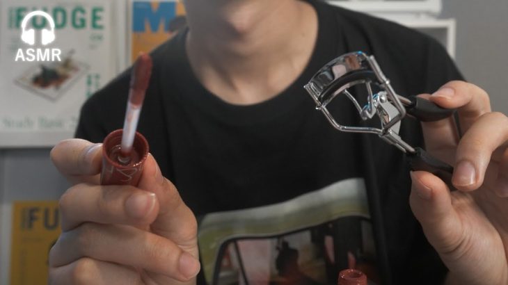 【レンズメイクASMR】お兄ちゃんがメイクしてくれるロールプレイ💫【SUB】makeup roll play