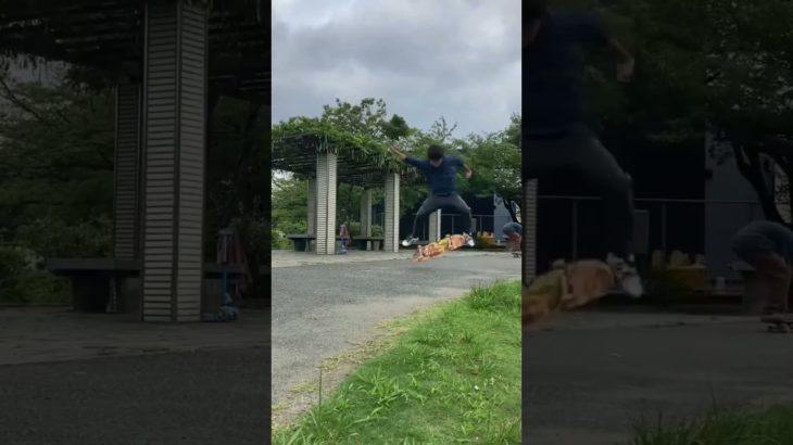 Newdeckでキャブフリップ初メイク #skateboarding #スケボー #松風boyz