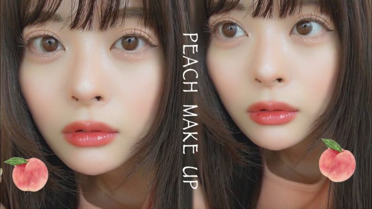🍑透明感×愛されface🍑 コーラルピーチメイク ♡