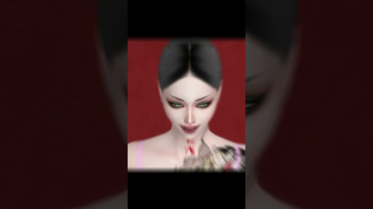 sims4バグ妖怪女の人間風メイクアップ動画 #sims4cc #sims4 #シムズ4