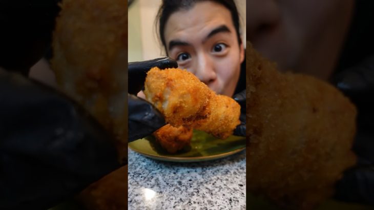 Cheese&Bacon Roll Fried 🧀🥓🍳🤤🤤🤤/さけるチーズにベーコンを巻いて揚げたら美味すぎる！！ #shorts #asmr