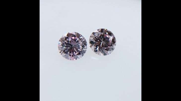 FANCY LIGHT PURPLE PINK 0.241ct/0.240ct RD/RT2069/CGL