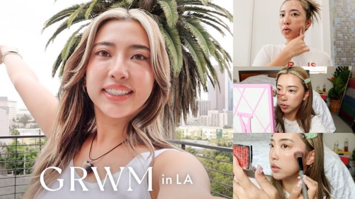 【GRWM】LAのお家でGRWM🌴☀️寝起きから出かけるまでの様子💖