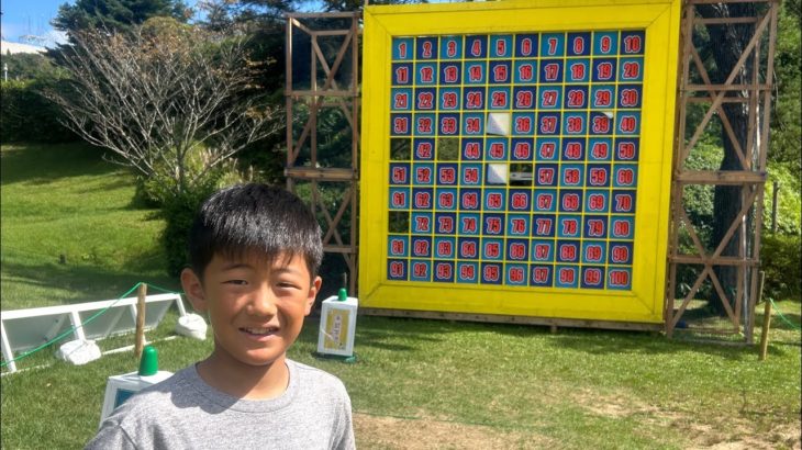 瑛人がフィッシャーズストラックアウトに挑戦‼️