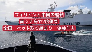 フィリピンと中国の船舶 南シナ海で2度衝突　全国ペット取り締まり