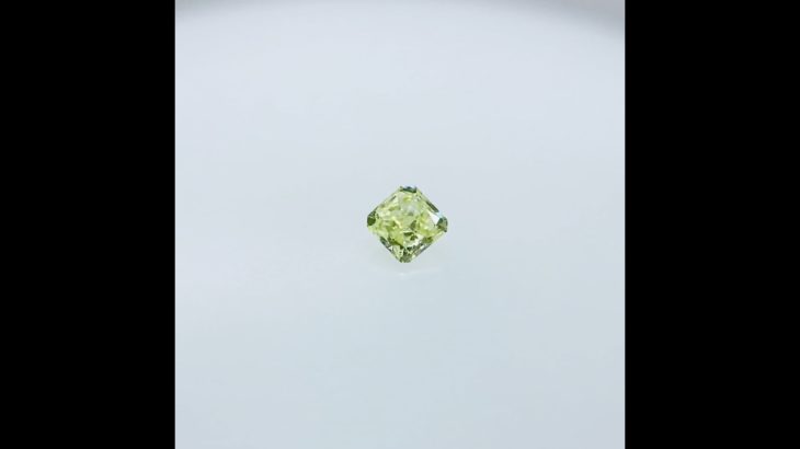 FANCY YELLOW GREEN 0.076ct SQ/RT2340/CGL