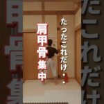 【肩甲骨ダイエット】たったこれだけで痩せ体質に！#ダイエット#肩甲骨#fitness #shorts