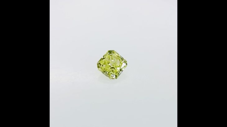 FANCY YELLOW GREEN 0.086ct SQ/RT2335/CGL