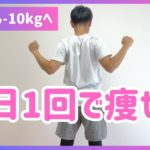 【2分】1日1回で痩せる!簡単ダイエット【30秒×4種】上半身/二の腕/背中