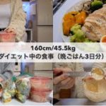 SUB）【-15kg達成!🔥】ダイエット中のリアル3日間の食事🍽️｜野菜ストックで作るホットサラダ🥗｜ドレッシングレシピ｜Healthy Salad Recipes For Weight Loss